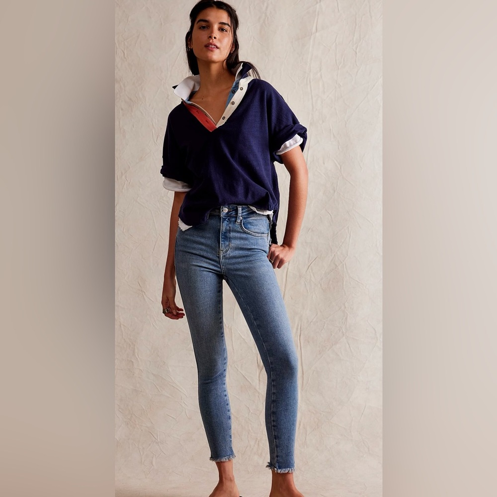 Women’s Free People We The Free Raw High-Rise Jegging Jeans Size 24 48835136